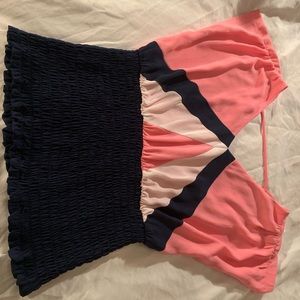 Pink and Navy top